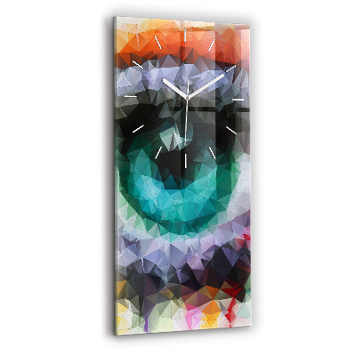 Sklenené hodiny Farebné ľudské oko