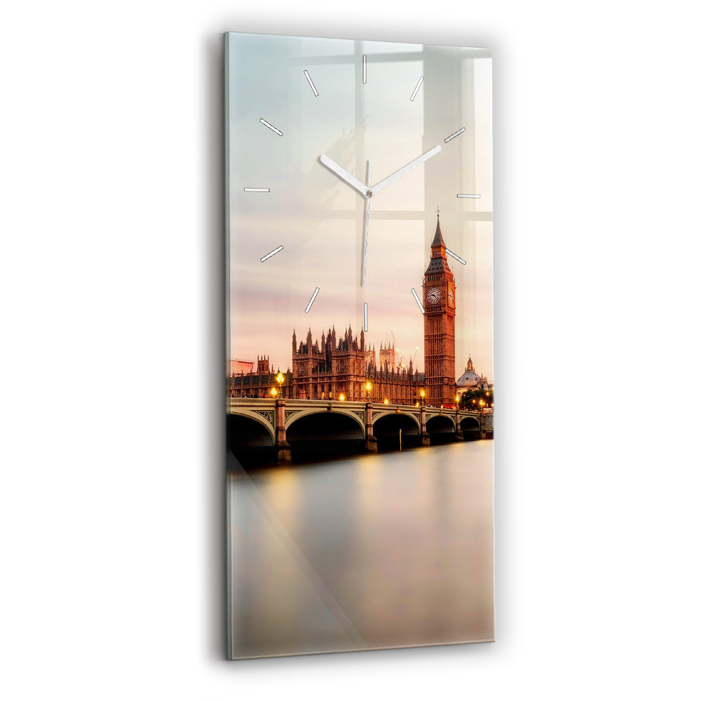 Sklenené hodiny Big Ben Londýn