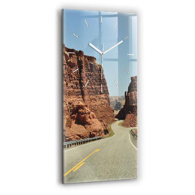 Sklenené hodiny Route 66 v USA