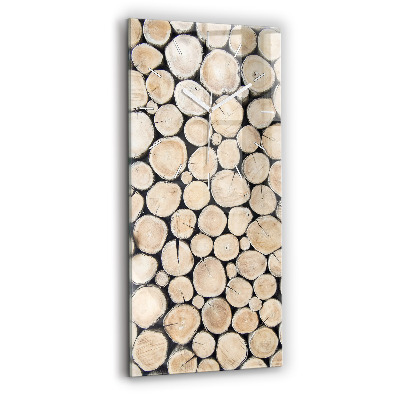 Vertikálne hodiny Rezané kmene stromov