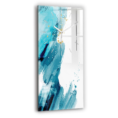 Vertikálne sklenené hodiny Ťahy štetcom