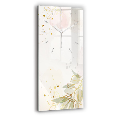 Sklenené hodiny Pastelová abstrakcia