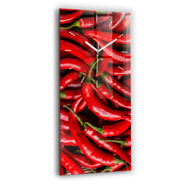 Sklenené hodiny Horúce papriky
