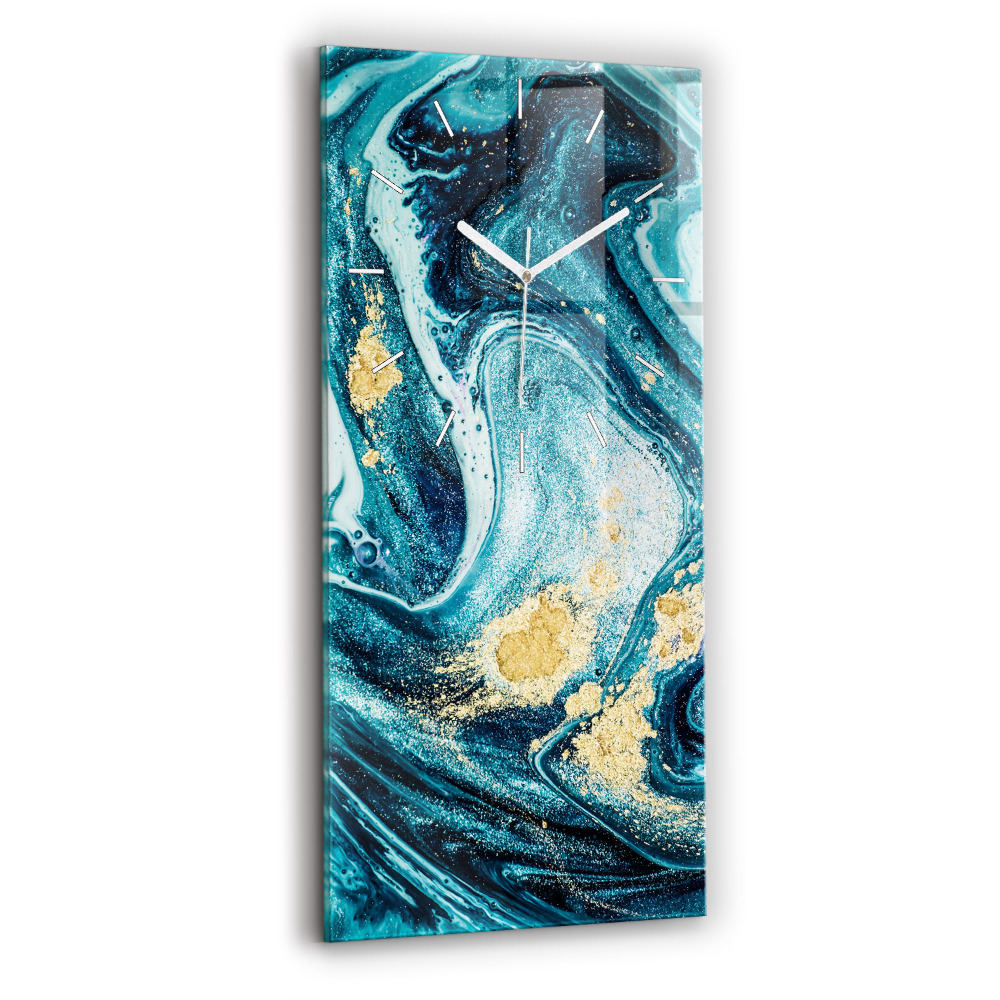 Sklenené hodiny Abstraktný mramor