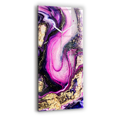 Sklenené hodiny Abstraktný mramor