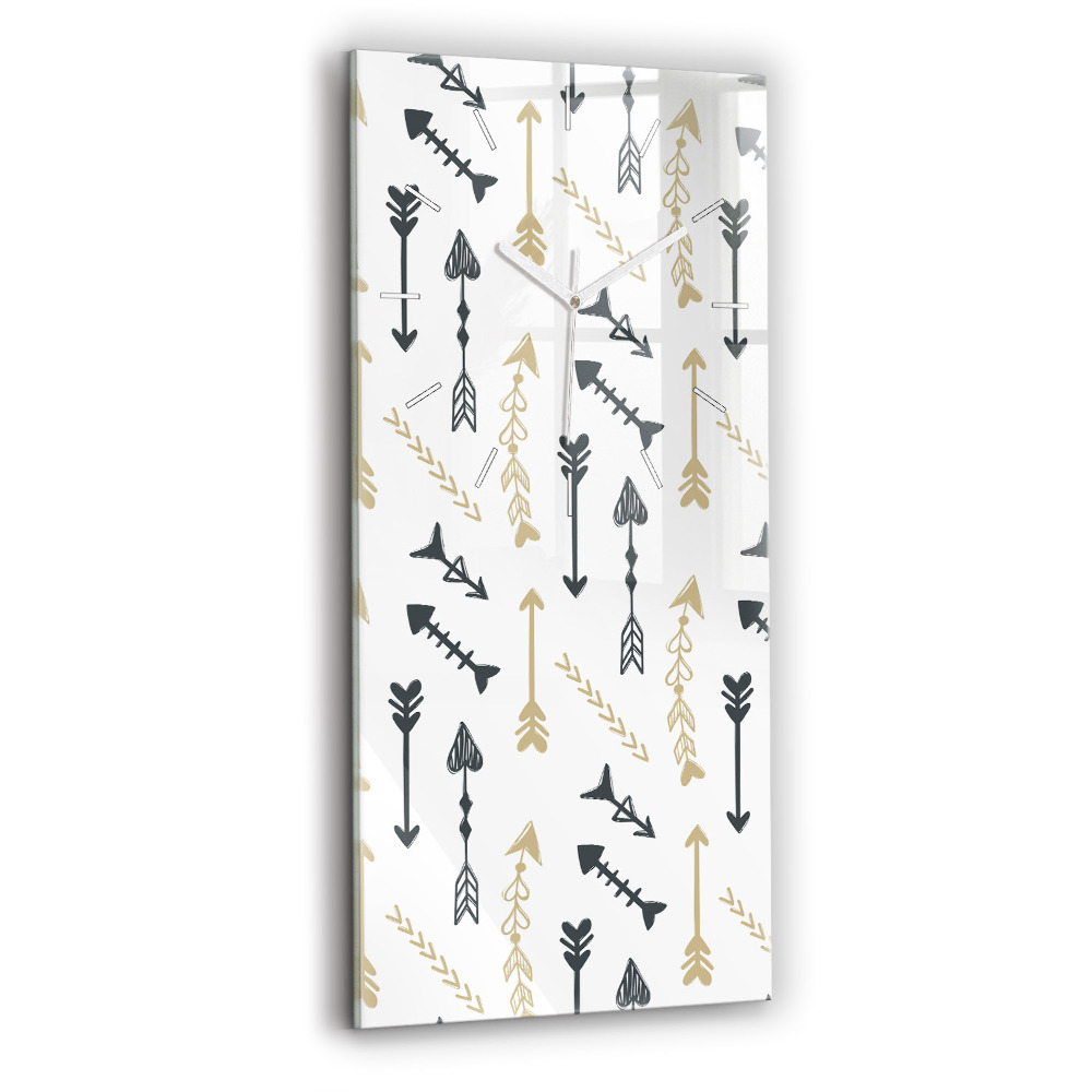 Vertikálne hodiny Geometrický hipsterský vzor