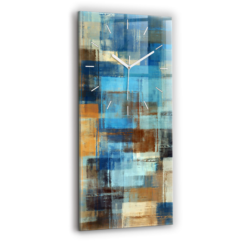 Vertikálne hodiny Farebné pozadie - abstraktné