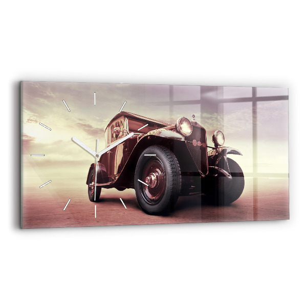 Sklenené hodiny Historické auto