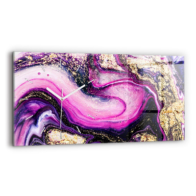 Sklenené hodiny Abstraktný mramor