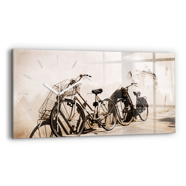 Sklenené hodiny Taliansky bicykel