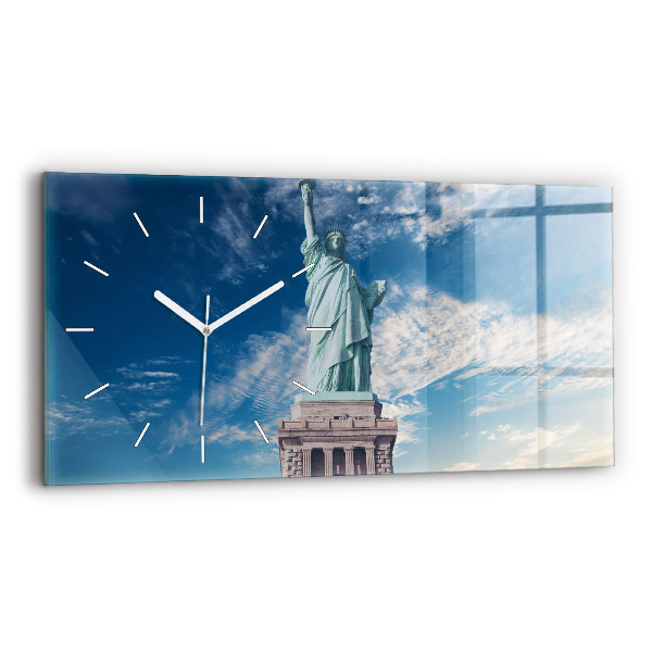 Horizontálne hodiny Socha slobody New York