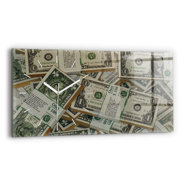 Horizontálne sklenené hodiny 1 americký dolár