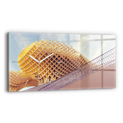 Horizontálne sklenené hodiny Vyhliadka v Seville