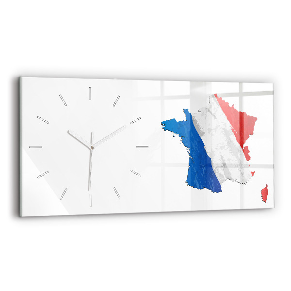 Horizontálne hodiny Vlajka Francúzska