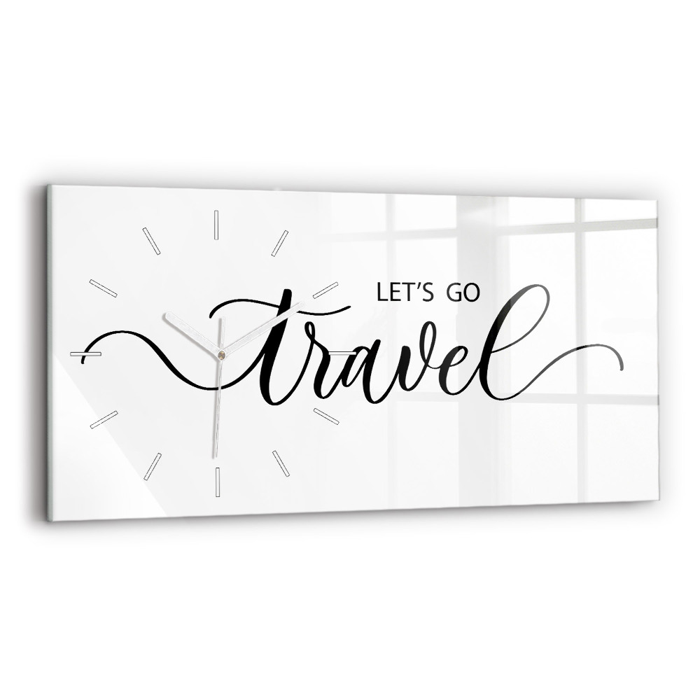 Sklenené hodiny Cestovný nápis