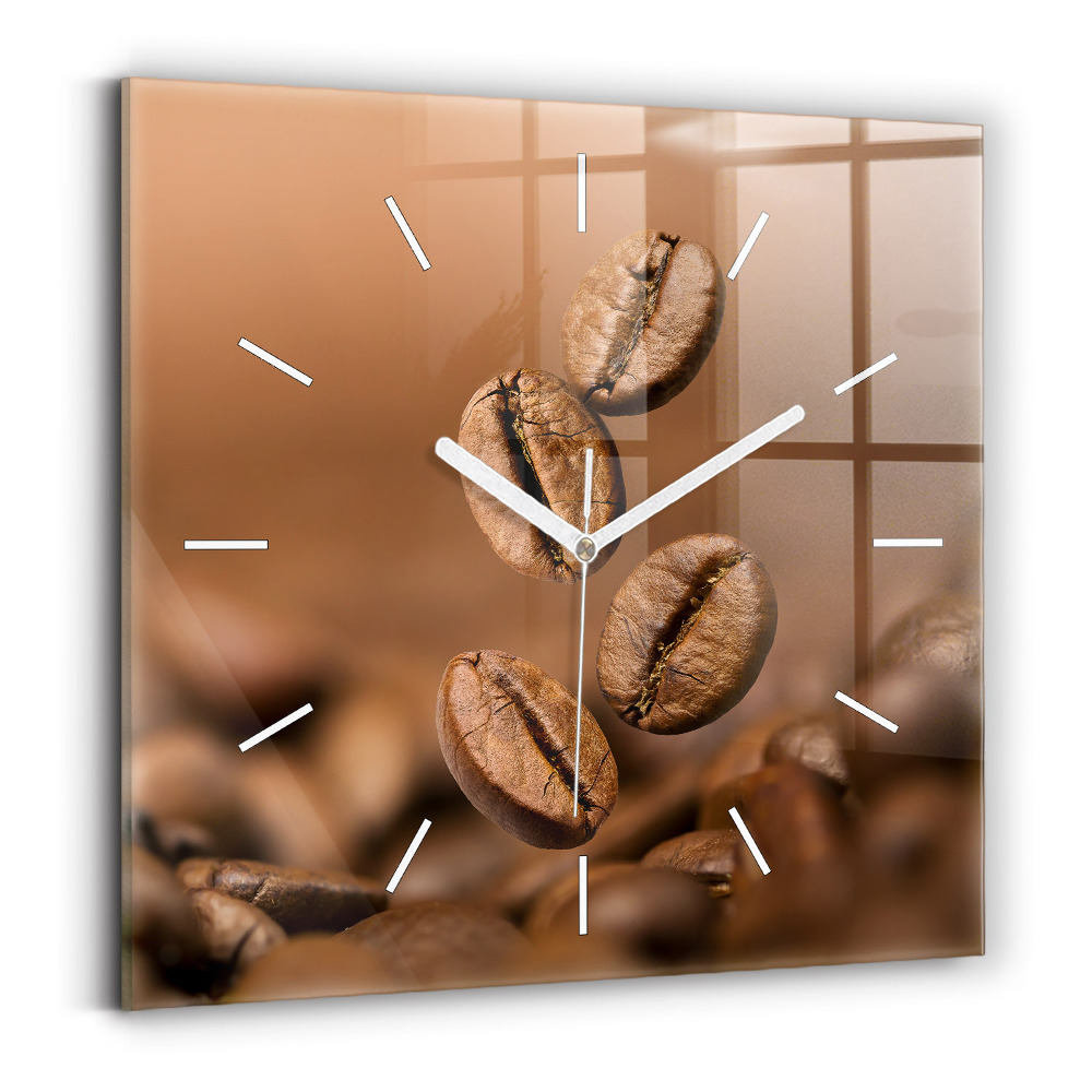 Sklenené hodiny na stenu Abstraktné farby