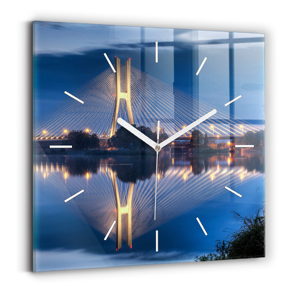 Štvorcové hodiny Most Rędziński Wroclaw