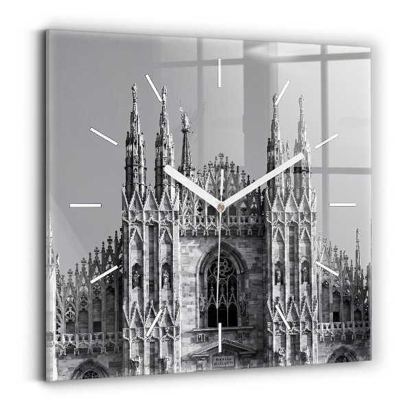 Štvorcové nástenné hodiny Katedrála Duomo Di Milano