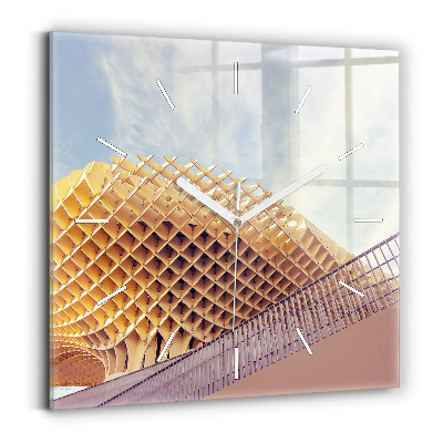 Štvorcové nástenné hodiny Vyhliadka v Seville