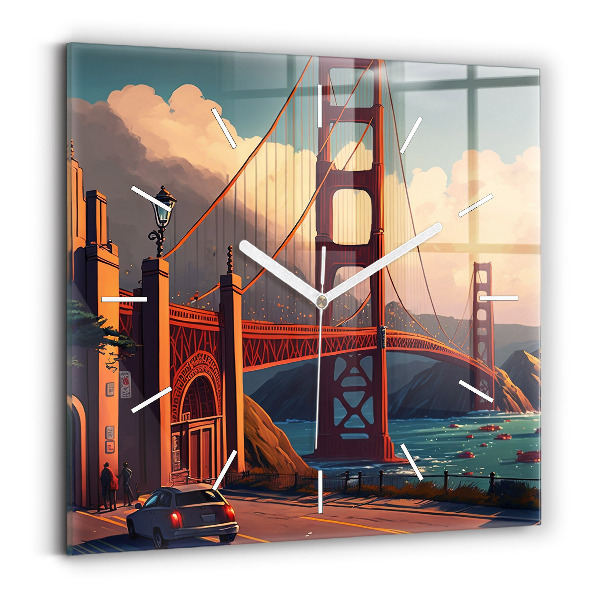 Sklenené hodiny Most v San Franciscu