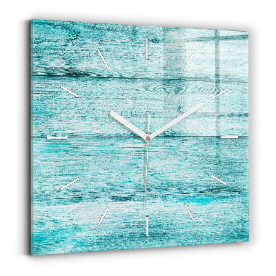 Sklenené hodiny Modré staré drevo