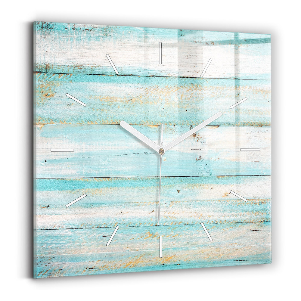 Štvorcové hodiny Modré dosky