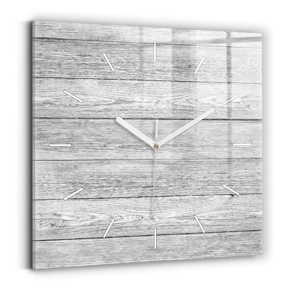 Štvorcové hodiny Drevené panely