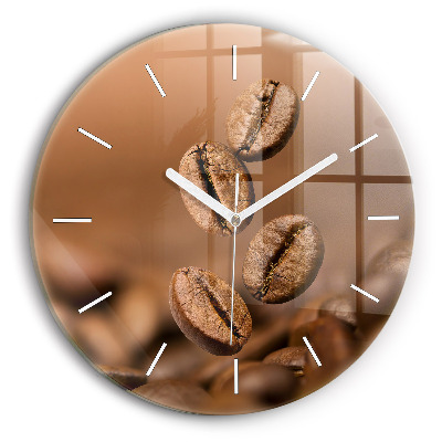 Okrúhle sklenené hodiny Abstraktné farby