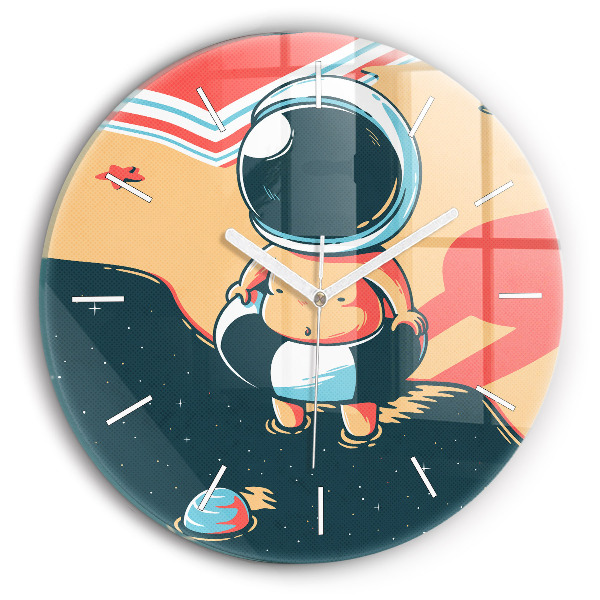 Okrúhle hodiny Detský astronaut