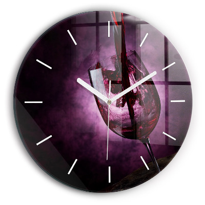 Okrúhle hodiny Pohár na víno