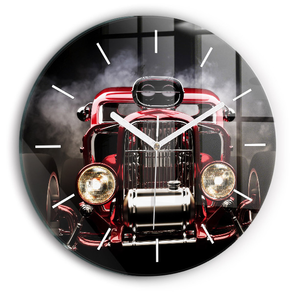 Okrúhle hodiny Staré historické auto