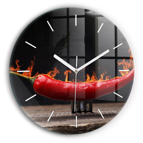 Okrúhle hodiny Paprika feferónka