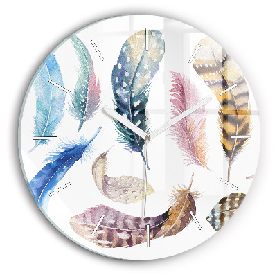 Okrúhle nástenné hodiny Retro umelecká ilustrácia