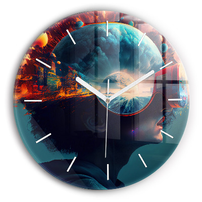 Okrúhle hodiny Futuristický svet