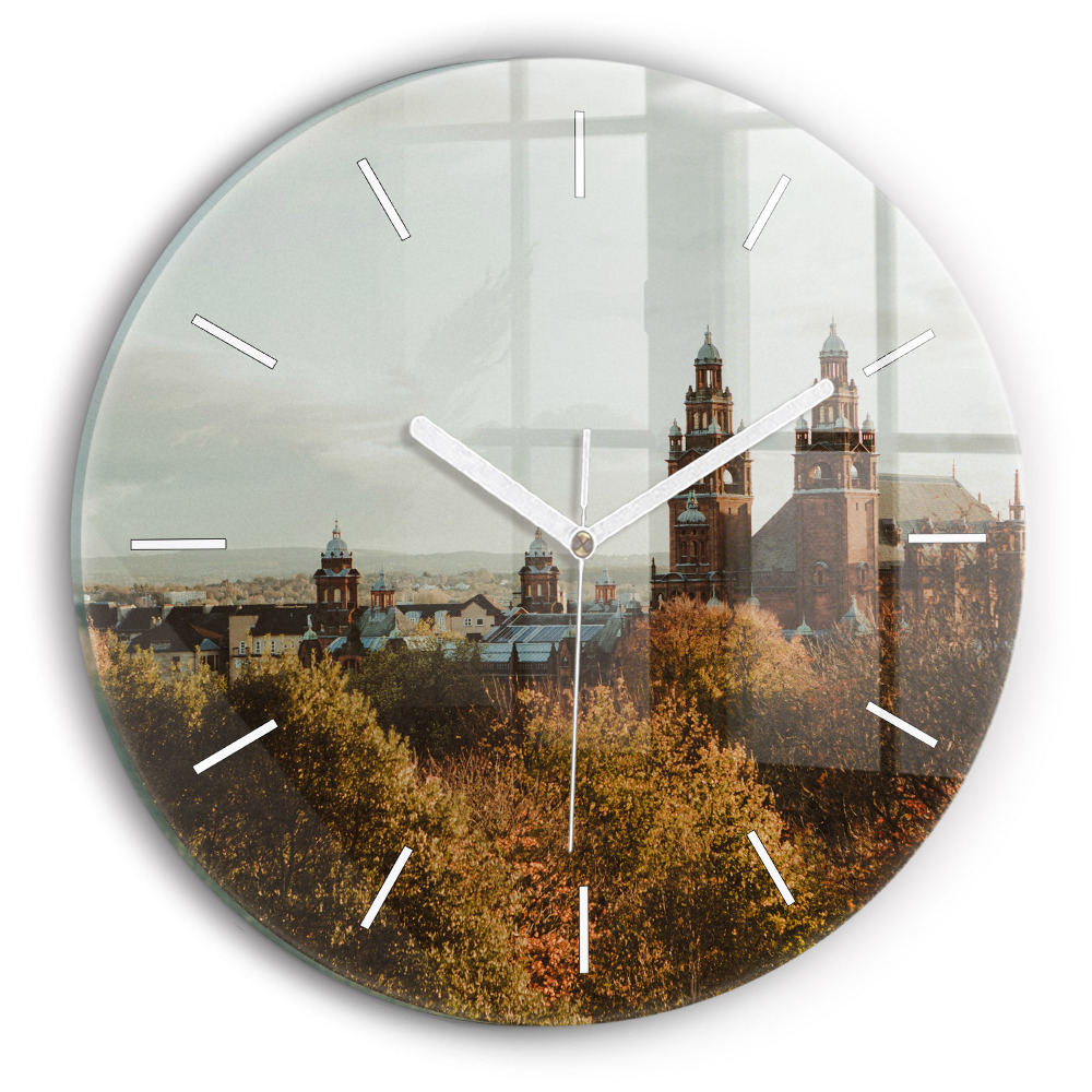 Okrúhle sklenené hodiny Galéria umenia v Glasgowe