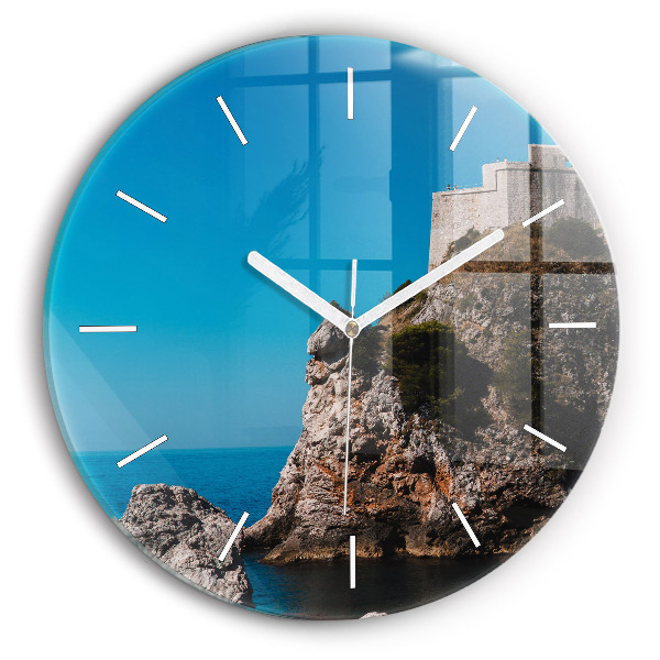 Okrúhle hodiny Útesy v Dubrovníku
