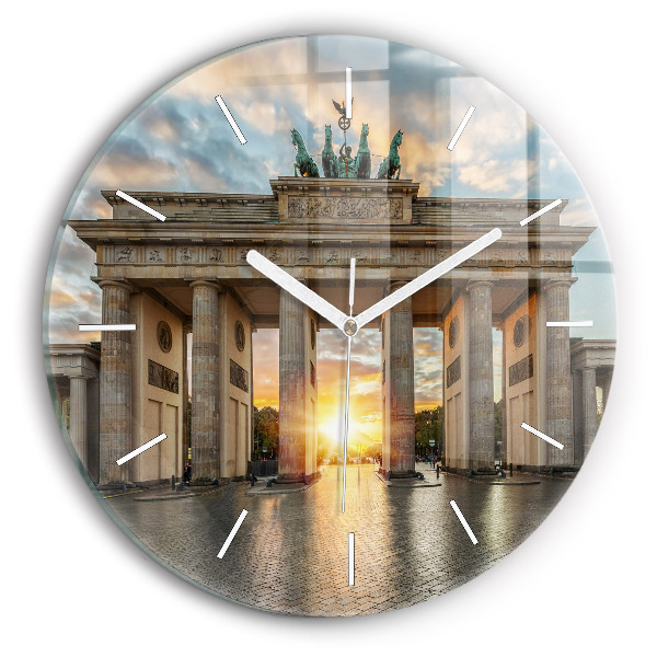 Okrúhle nástenné hodiny Brandenburská brána