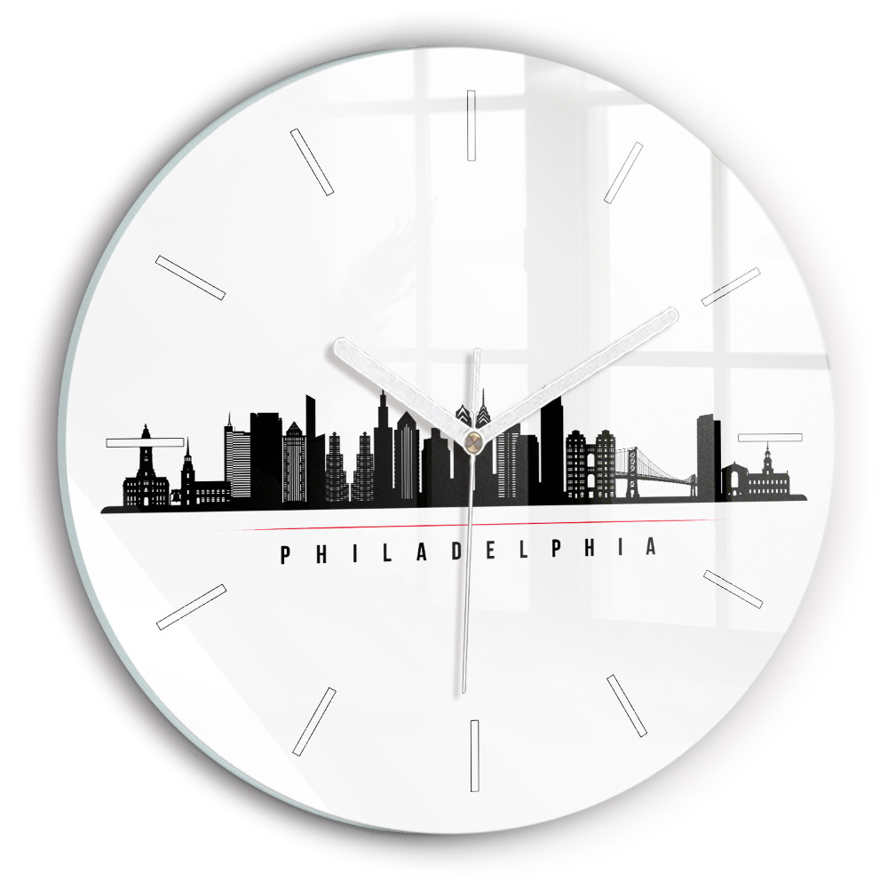 Okrúhle hodiny Ilustrácia Philadelphia