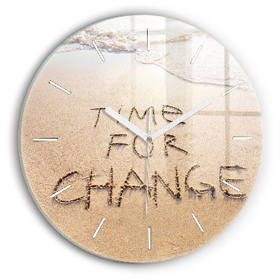 Okrúhle hodiny Citát na pláži