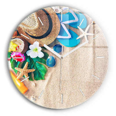 Okrúhle nástenné hodiny Dovolenkové doplnky