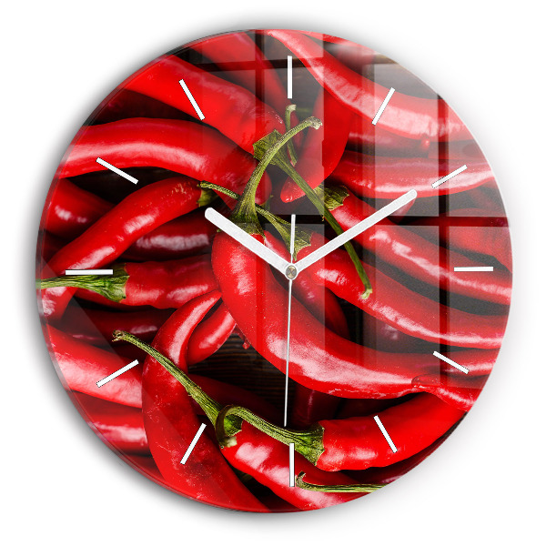 Okrúhle hodiny Horúce papriky